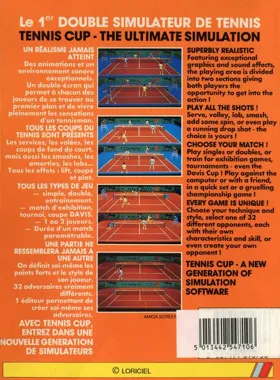 Tennis Cup box cover back